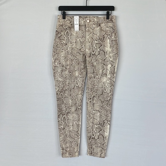 NWT WHBM Highrise Sculpt Skinny Brown snake 2R - Picture 13 of 16